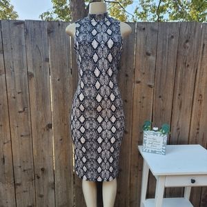 NWOT Caution To The Wind Sleeveless Sexy Tunic Snake Print Dress Size Small